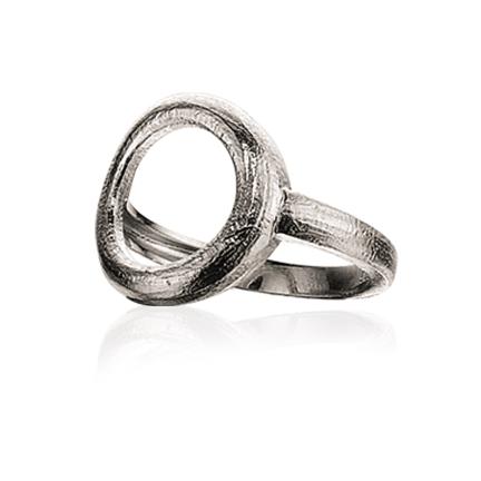 Køb Scrouples - Ring sølv sort rh. - Modelnr.: 710872 hos Guldsmed Smeds