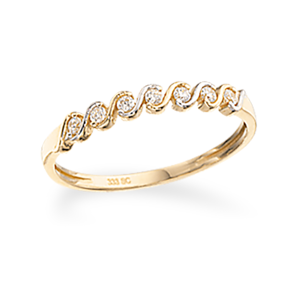 Køb Scrouples - Ring 8 kt. 2 farvet synt. zir - Model nr.: 711343 hos Guldsmed Smeds