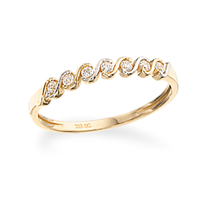 Køb Scrouples - Ring 8 kt. 2 farvet synt. zir - Model nr.: 711343 hos Guldsmed Smeds