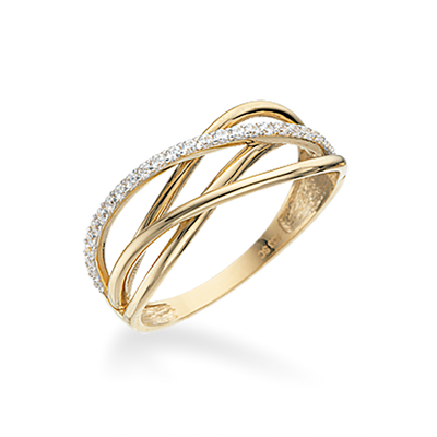 Køb Scrouples - Ring 8 kt. synt. zir - Model nr.: 711403 hos Guldsmed Smeds