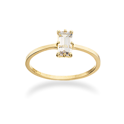 Køb Scrouples - Ring 8 kt. baguette synt. zir - Model nr.: 711463 hos Guldsmed Smeds