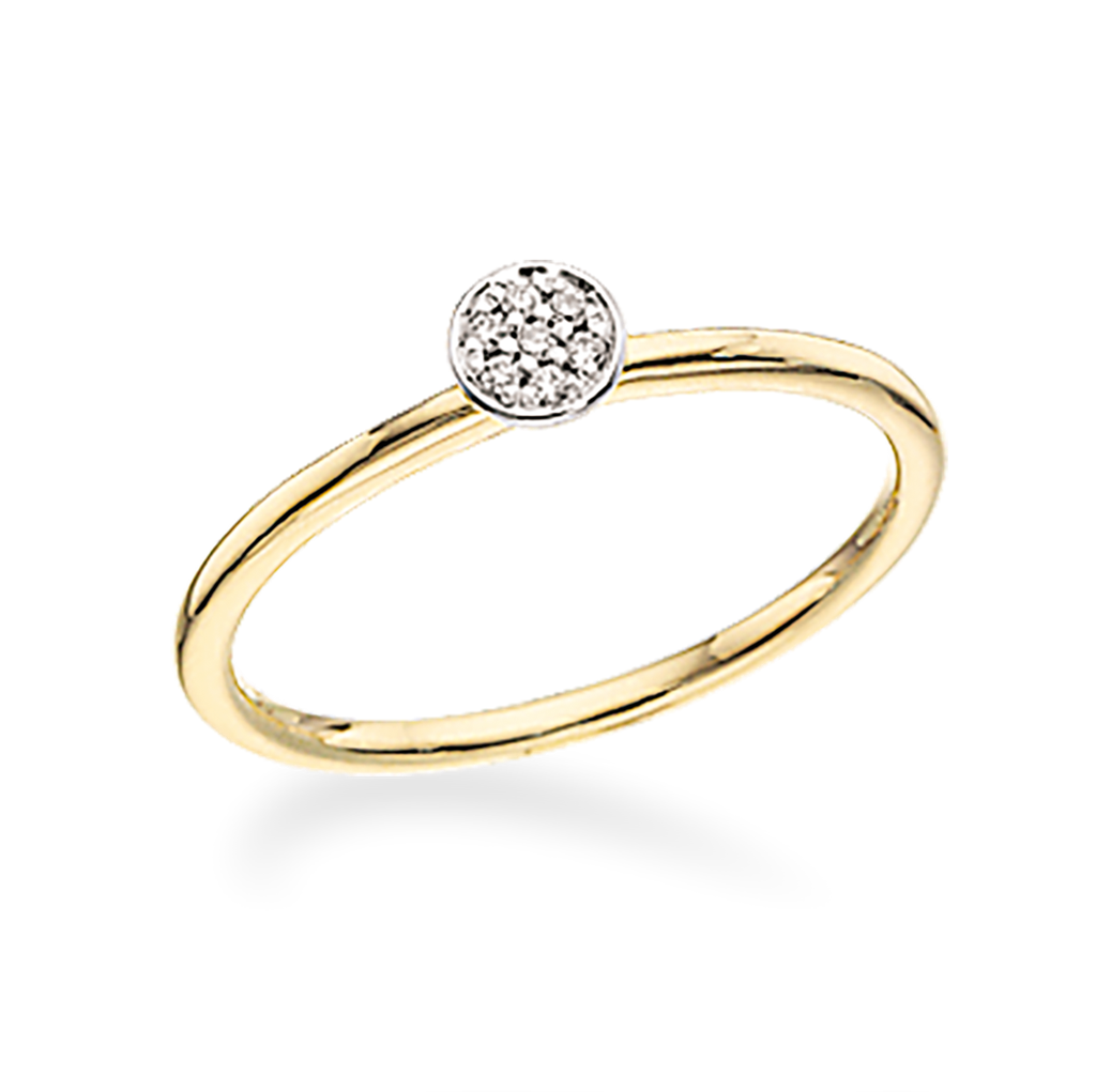 Køb Scrouples - Ring 14 kt. rund m. 0,03 w/si - Model nr.: 711736 hos Guldsmed Smeds
