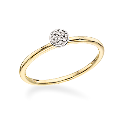 Køb Scrouples - Ring 14 kt. rund m. 0,03 w/si - Model nr.: 711736 hos Guldsmed Smeds
