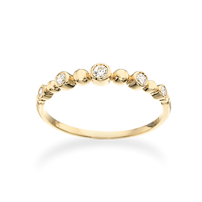 Køb Scrouples - Ring 8 kt. zir og små kugler - Model nr.: 711783 hos Guldsmed Smeds