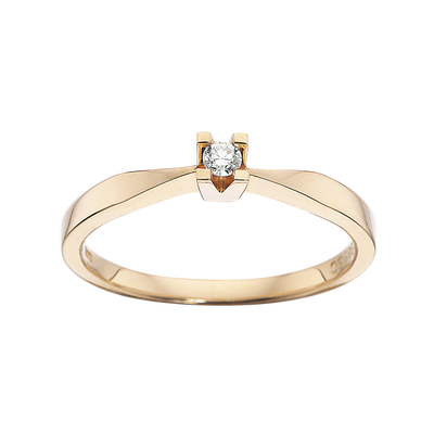 Køb Scrouples - Kleopatra diamantring rødguld 0,05 W/SI 14 KT - Modelnr.: 7135,05 hos Guldsmed Smeds