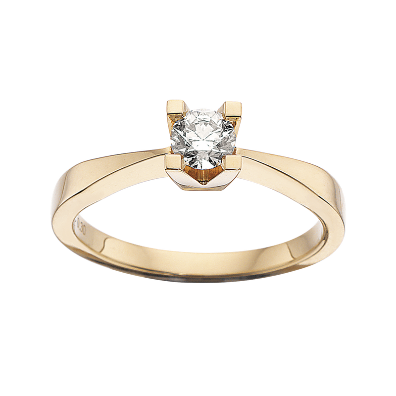 Køb Scrouples - Kleopatra ring rødguld 0,30 W/SI 14 kt -  Modelnr.: 7135,30 hos Guldsmed Smeds