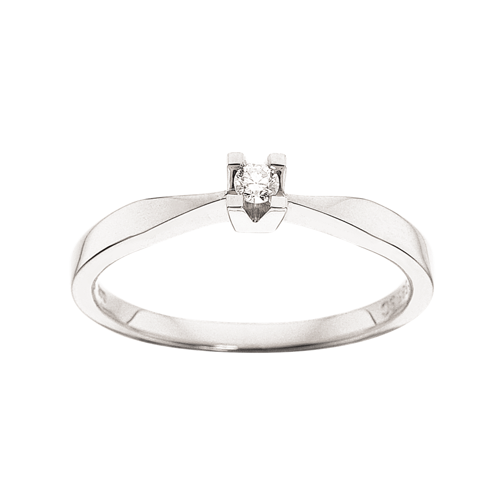Køb Scrouples - Kleopatra hvidguld ring 0,05 W/SI 14 kt -  Modelnr.: 7136,05 hos Guldsmed Smeds