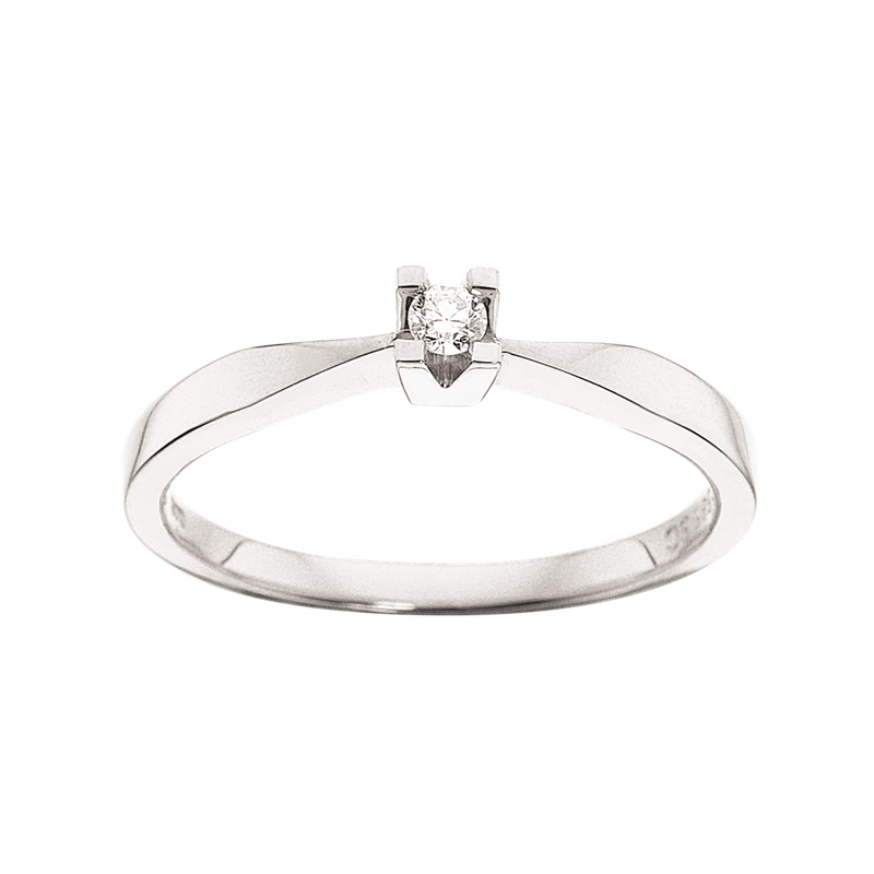 Køb Scrouples - Kleopatra hvidguld ring 0,05 W/SI 14 kt -  Modelnr.: 7136,05 hos Guldsmed Smeds