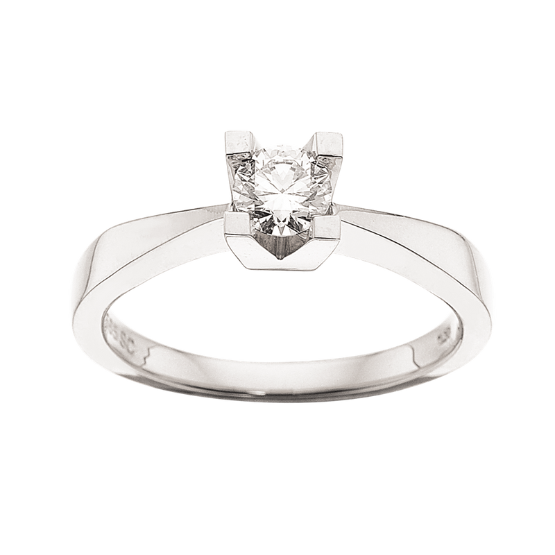 Køb Scrouples - Kleopatra hvidguld ring 0,35 W/SI 14 kt -  Modelnr.: 7136,35 hos Guldsmed Smeds