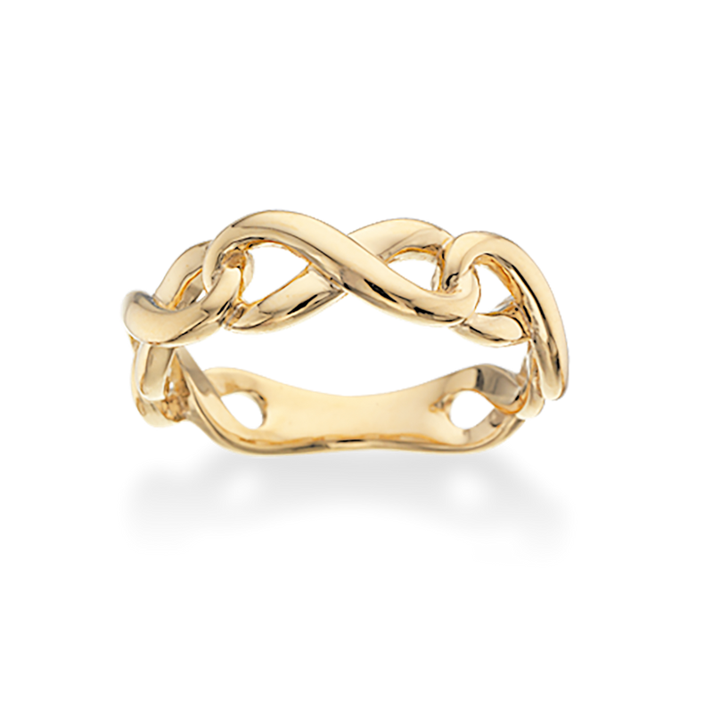 Køb Scrouples - Infinity sølv forgyldt ring - Model nr.: 726132 hos Guldsmed Smeds