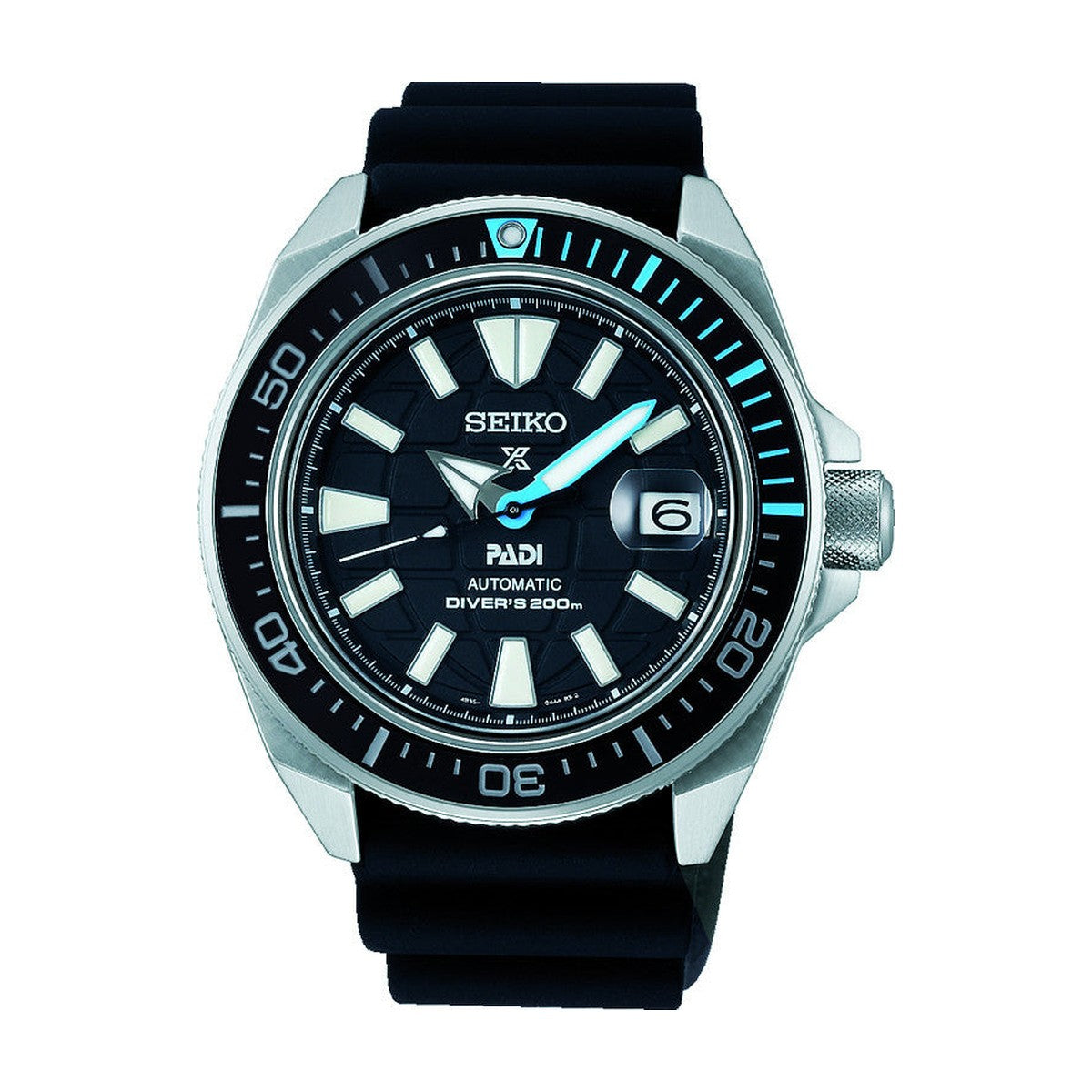 Seiko -  Seiko PROSPEX PADI automatic herreur i stål med sort skive - Model: SRPG21K1