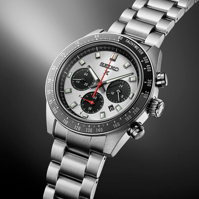 Seiko PROSPEX DIVER 100m herreur i stål m. lænke, solar chronograph - Model: SSC911P1