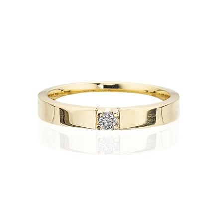 Køb Scrouples - Grace diamant ring 14 kt. guld 1x0,04 w/si diamant - Modelnr.: 7755,1 hos Guldsmed Smeds