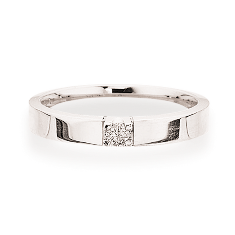 Køb Scrouples - Grace diamant ring 14 kt. hvidguld 1x0,04 w/si diamant - Modelnr.: 7756,1 hos Guldsmed Smeds