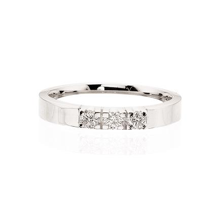 Køb Scrouples - Grace diamant ring 14 kt. guld 3x0,04 w/si diamant - Modelnr.: 7756,3 hos Guldsmed Smeds