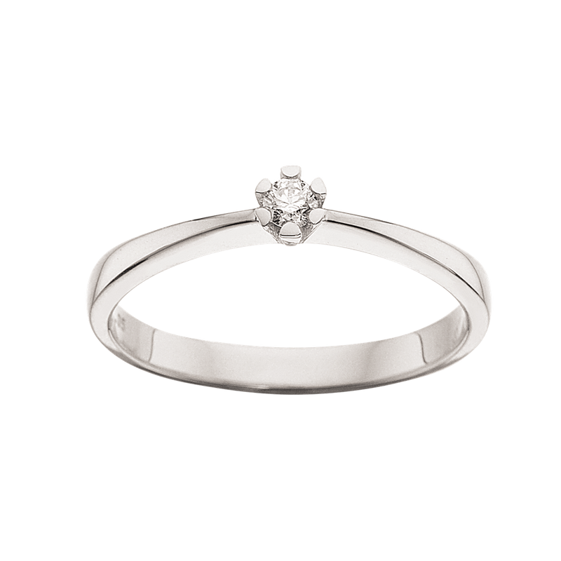 Køb Scrouples - Vida ring hvidguld 0,05 W/P1 8 kt - Model: 7814,05 hos Guldsmed Smeds