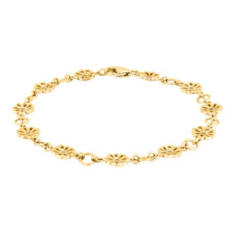 NOA - Siersbol - Forgyldt armbånd med blomster og zirkoner - Model: 806 000-3