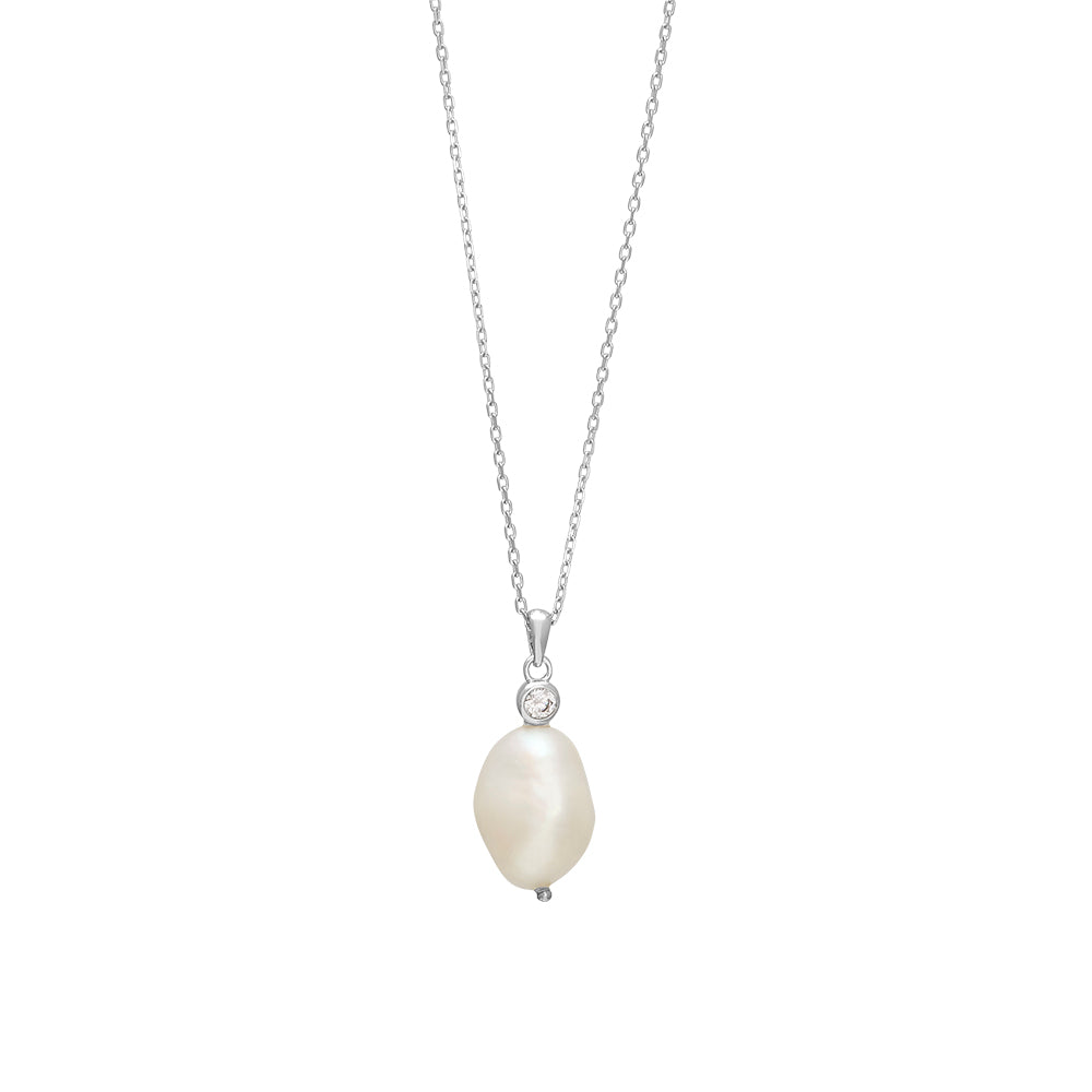 Køb NOA-Rhod. sølvkæde BAROQUE52-fvp + zirk 18mm - modelnr. NOA-849 501 hos Guldsmed Smeds