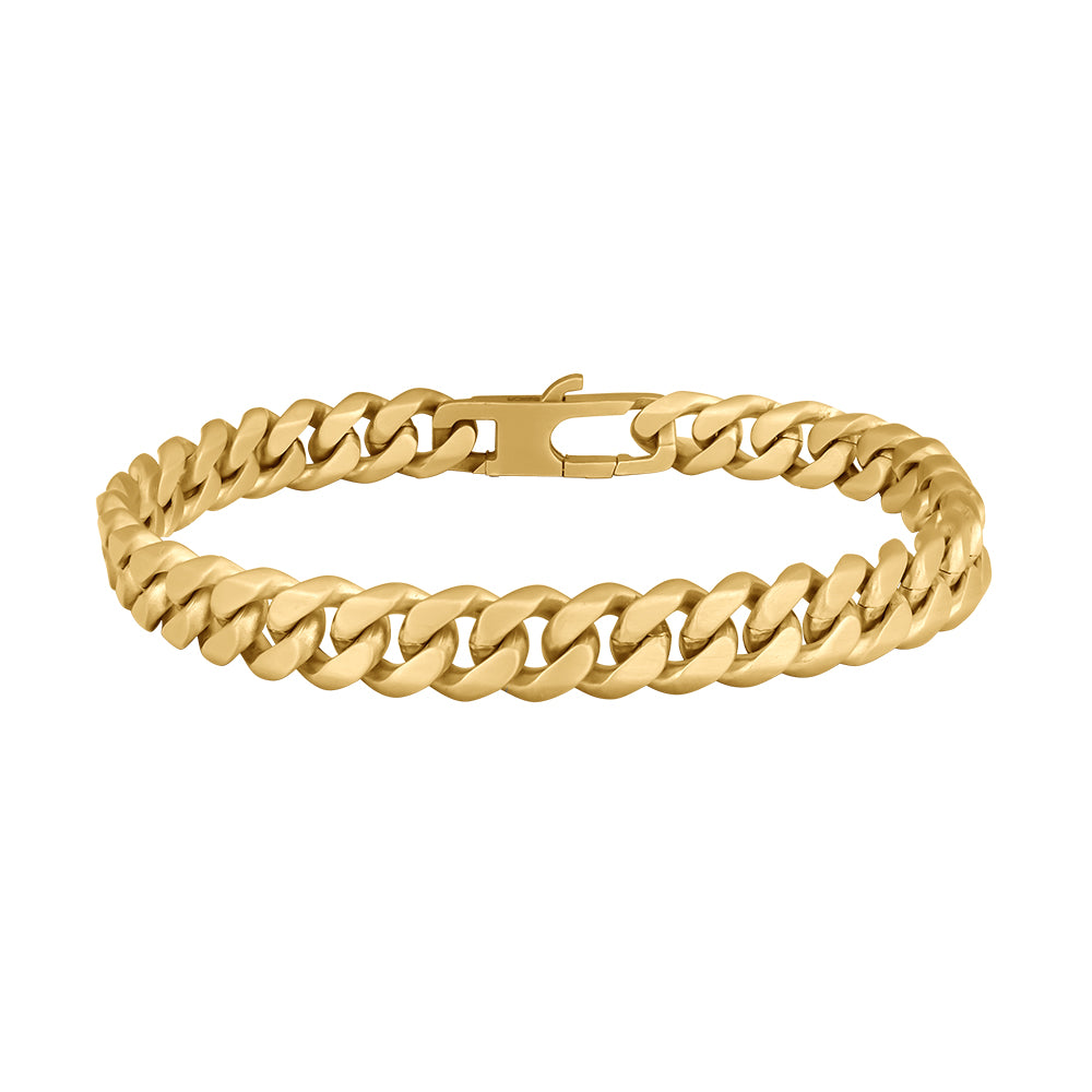 Køb Son of noa - SON bracelet STEEL brushed 21cm IPGold - Model: 893 004-21 hos Guldsmed Smeds