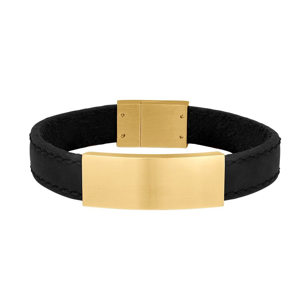 Køb Son of noa - SON bracelet black calf leather 21cm 12mm - Model: 897 019-BLACK21 hos Guldsmed Smeds