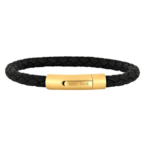 Son of noa - SON bracelet black calf leather 21cm - Model: 897 022-BLACK21