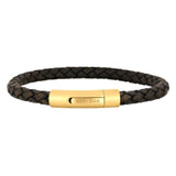 Son of noa - Herre mørkebrunt læder armbånd, 21cm - Model: 897 022-BROWN21