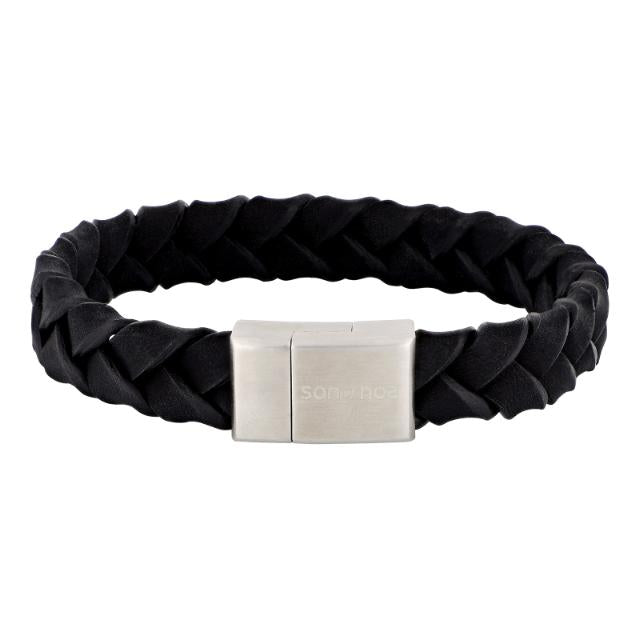 Son of noa - SON bracelet sort leather 21cm - Model: 897 023-BLACK21