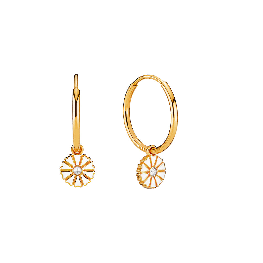 Køb Lund of Copenhagen - Marguerit creol 7,5mm m. zirkonia sølv forgyldt - Model Nr. 9095015 - 30 - m hos Guldsmed Smeds