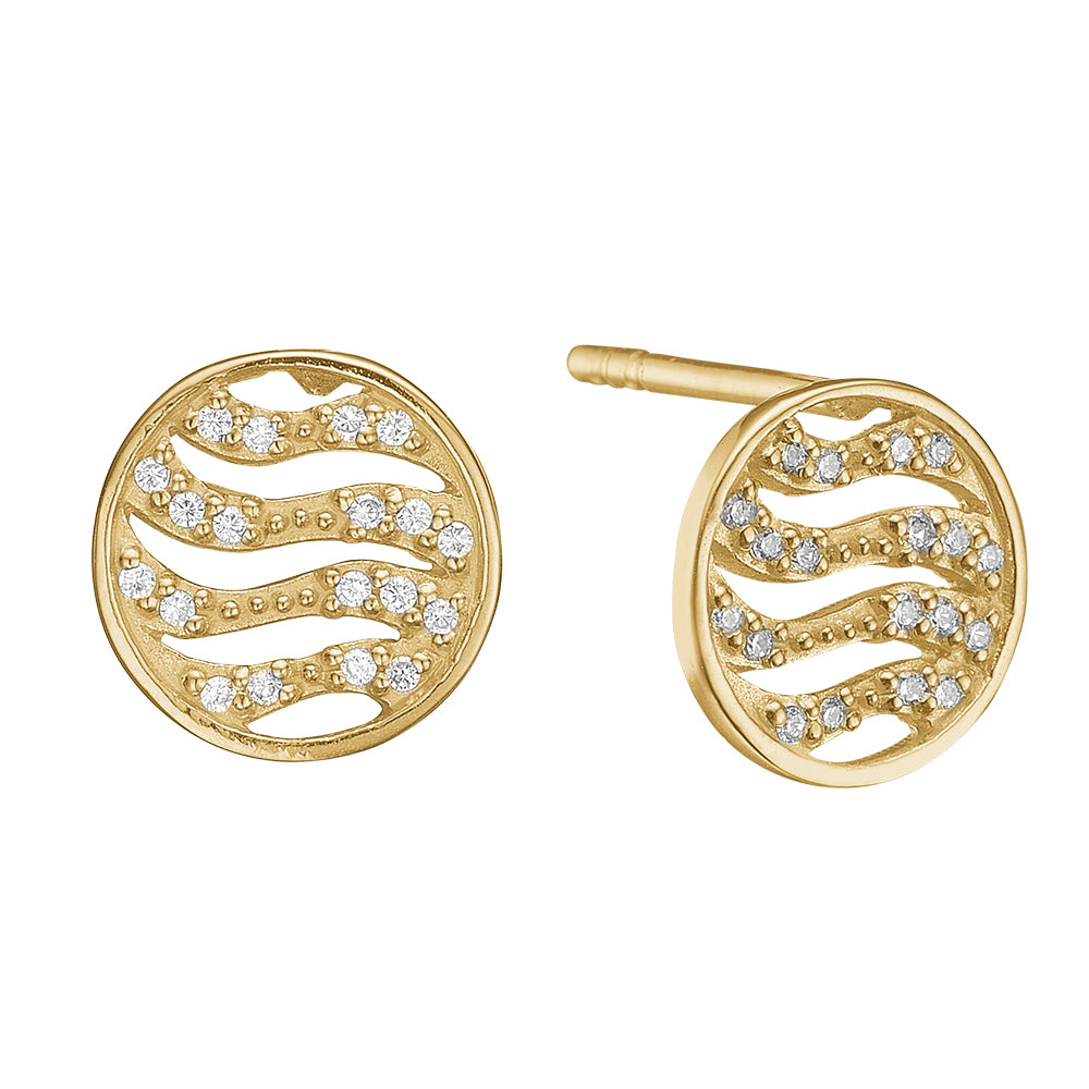 Køb Aagaard - Ørestikker, 8k guld m/38 cz - Model: 1671-G8-16 hos Guldsmed Smeds