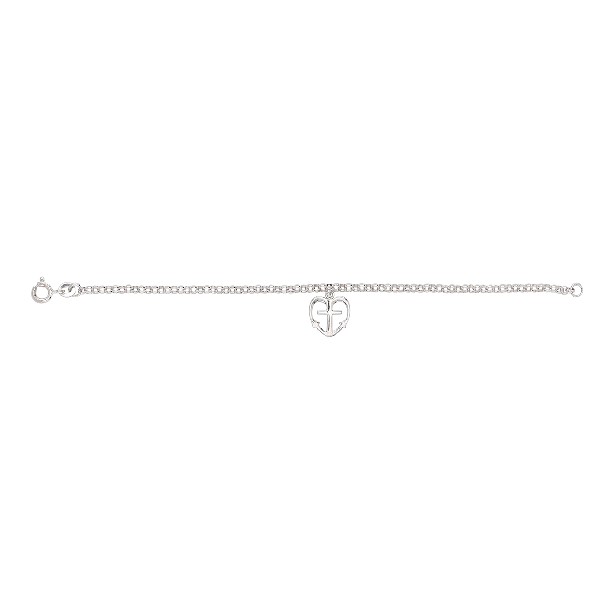 Køb Nordahl Andersen - Rhod. sølv armbånd tro,håb,kærligh. 15cm - Model: A825 000 hos Guldsmed Smeds