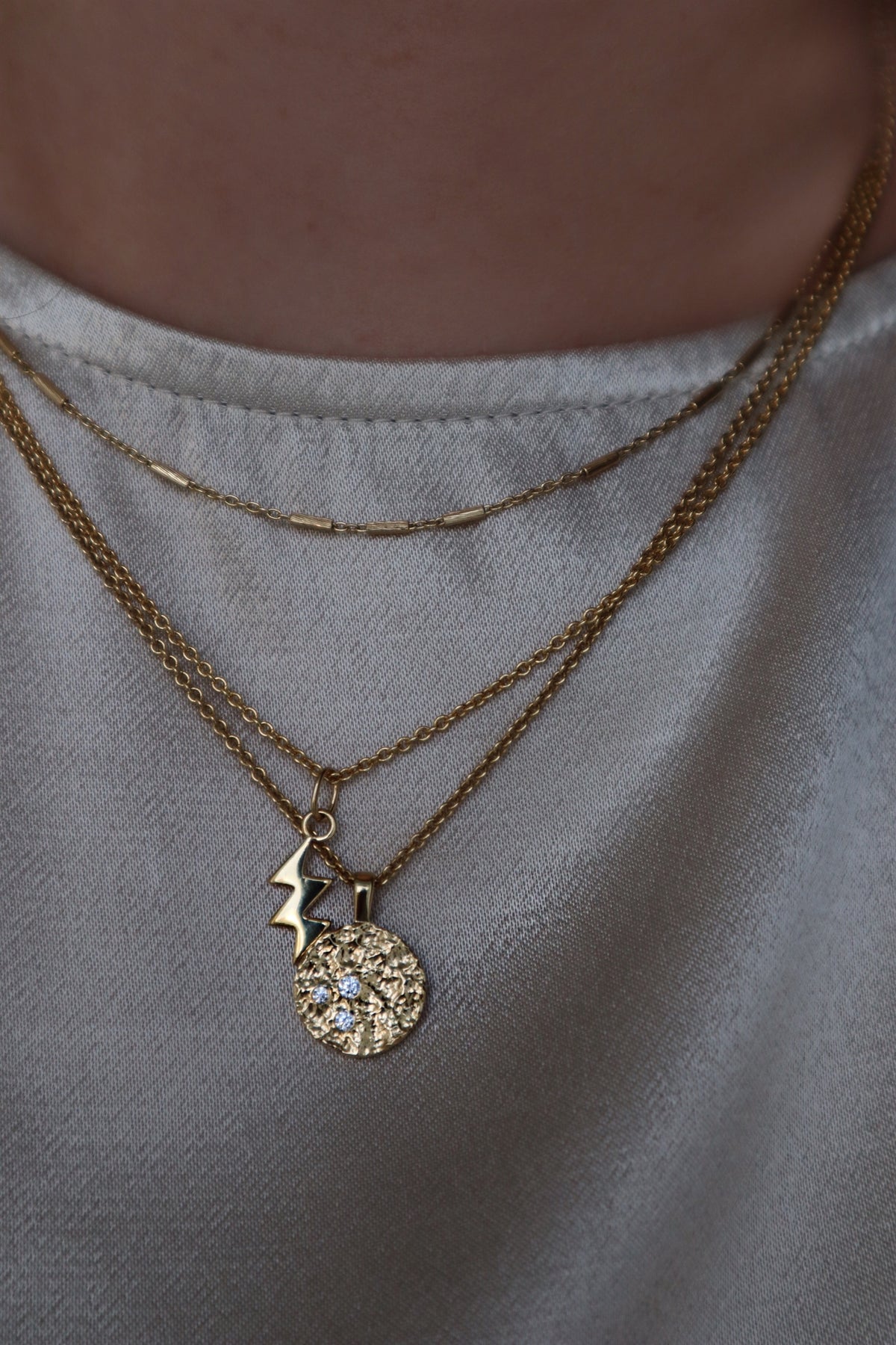 Jeberg Jewellery - Forgyldt Piece of the moon halskæde - Model: 4800-G