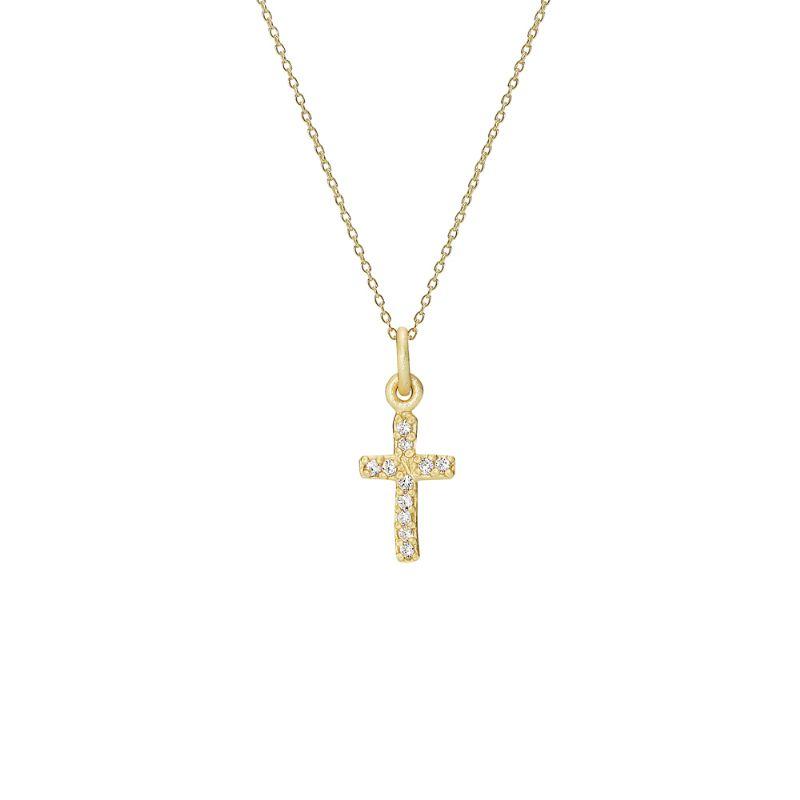 Køb Lund of Copenhagen - Collier kors mat 12x7mm zi 925 fg. - Modelnr.: 9716945-30-f hos Guldsmed Smeds