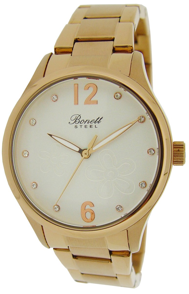 Køb Bonett - Dame ur med lænke rosa forgyldt - Modelnr.: 1389R hos Guldsmed Smeds