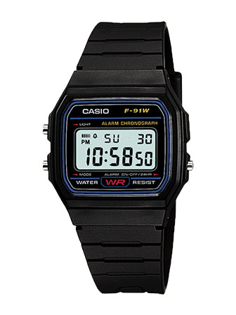 Køb CASIO - CLASSIC UR  - Model: F-91W-1YER hos Guldsmed Smeds