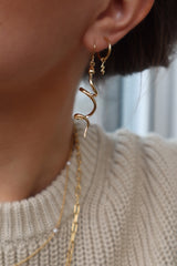 Jeberg Jewellery - Forgyldt Snake ørering - Model: 50530