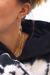 Jeberg Jewellery - Forgyldt Snake mini ørestik - Model: 50570