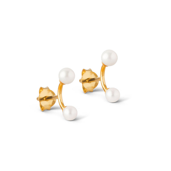 Køb Enamel - Forgyldt sølv ørering med perler - Model: E170G hos Guldsmed Smeds