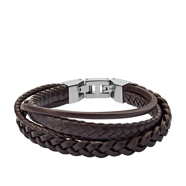 Køb Fossil - Herrearmbånd, flere rækket med flet - Modelnr.: JF03190040 hos Guldsmed Smeds
