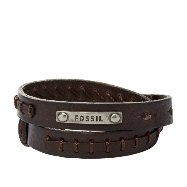 Køb Fossil - læderarmbånd. brun - Modelnr.: jf87354040 hos Guldsmed Smeds