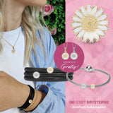 Christina - STØT BRYSTERNE 2022 - Sølv armbånd, forgyldt charm - Model: 615-SB2022-G
