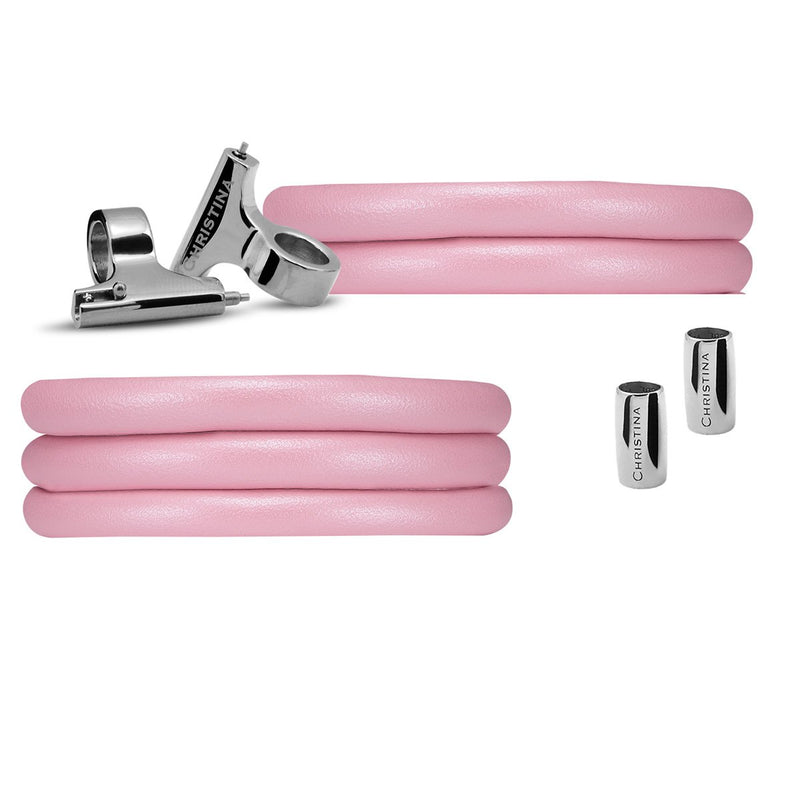Køb Christina Jewelry & Watches - Watch cord set, Pink lædersæt til ur, 16mm eller 18mm - Modelnr.: 604-PI hos Guldsmed Smeds