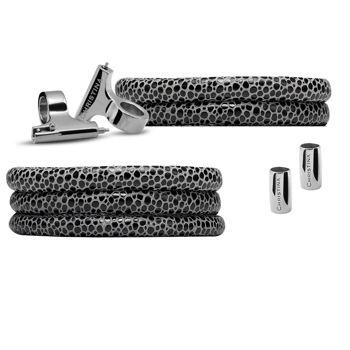 Køb Christina Jewelry & Watches - Watch cord set, Rokke lædersæt til ur, 16mm eller 18mm - Modelnr.: 604-RO hos Guldsmed Smeds