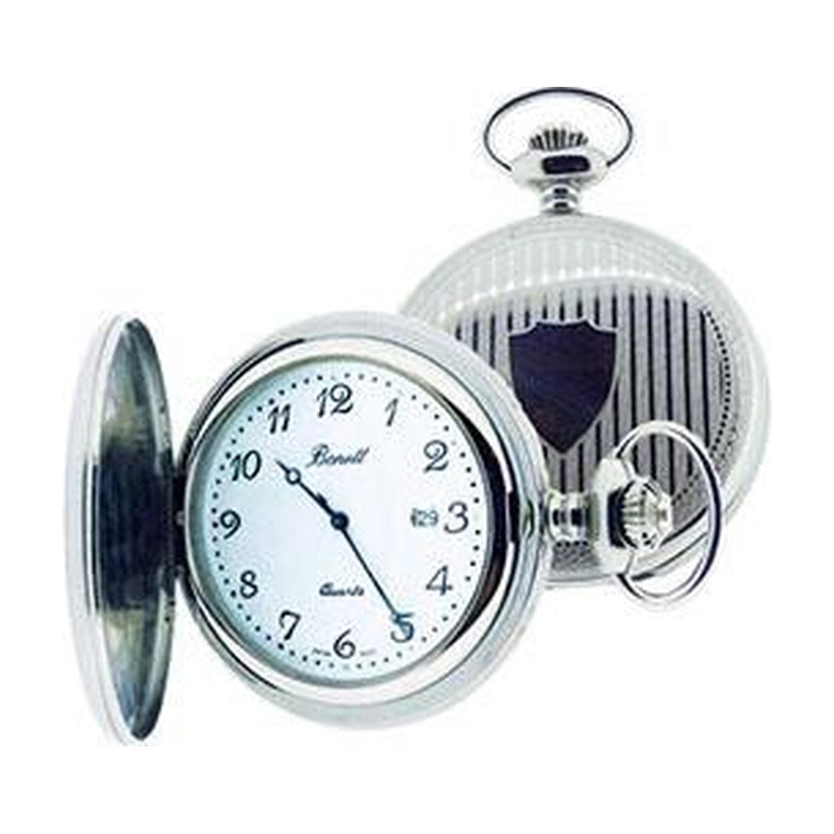 Køb Bonett - Stål - incl. kæde Ø47mm - Lommeur - Modelnr.: 428SM hos Guldsmed Smeds