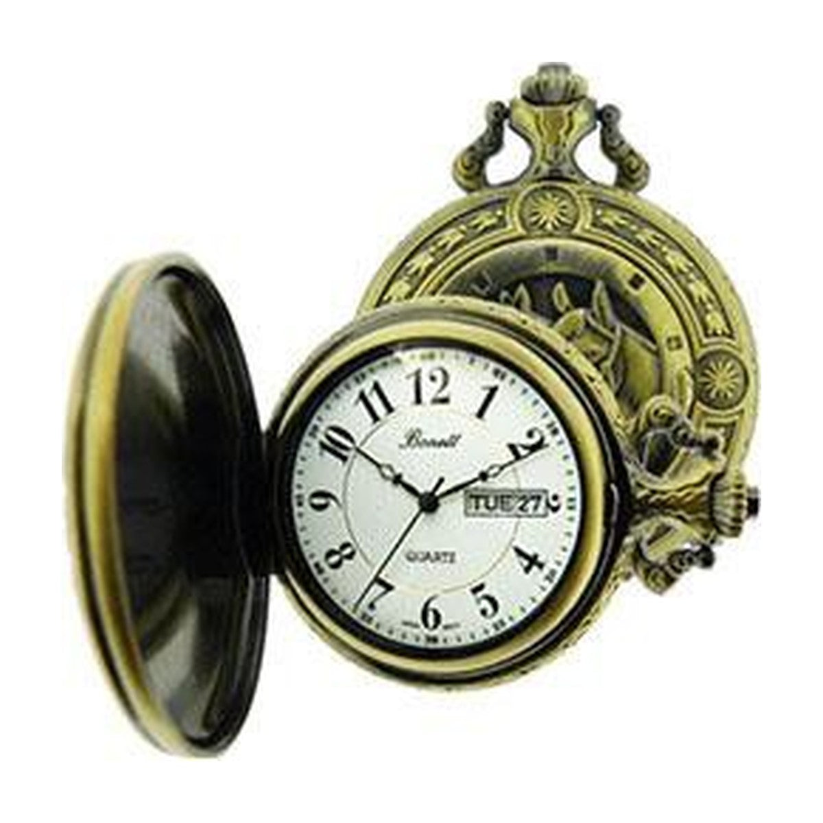 Køb Bonett - Heste - incl. kæde Ø48mm - Lommeur - Modelnr.: 439 hos Guldsmed Smeds
