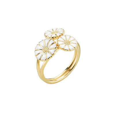 Køb Lund of Copenhagen - Ring med tre blomster - Modelnr.: 907007-m hos Guldsmed Smeds