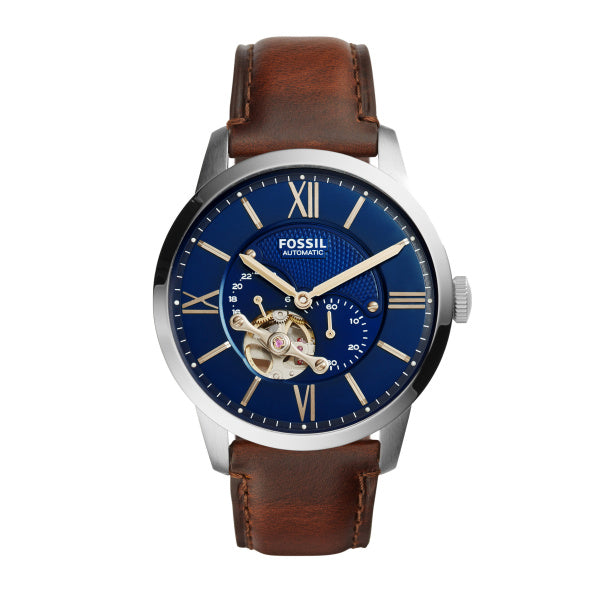 Køb Fossil - Herre ur, automatic med brun læderrem - Model: ME3110 hos Guldsmed Smeds