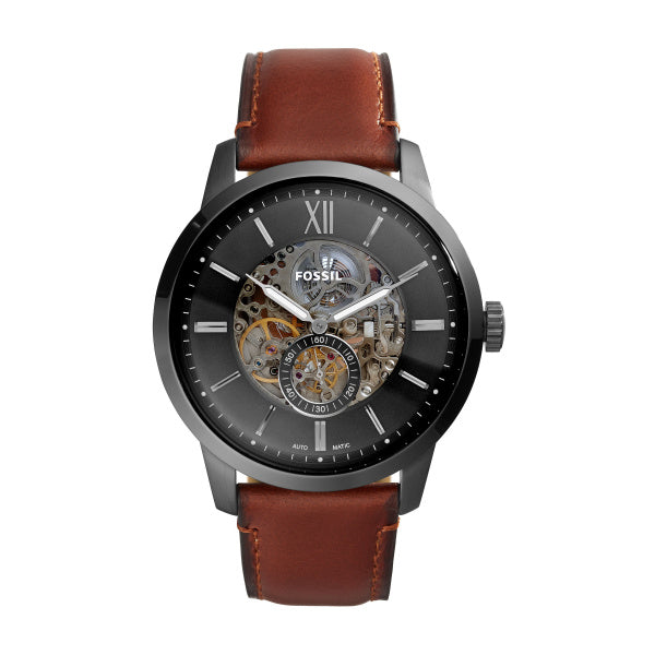 Køb Fossil - Herre ur, automatic med brun læderrem - Model: ME3181 hos Guldsmed Smeds