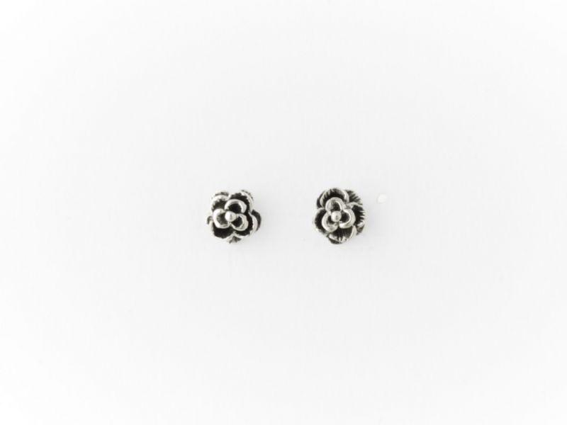 Køb Lund of Copenhagen - Små sølvørestik - rose - oxideret - Modelnr.: 909564-4-ox hos Guldsmed Smeds