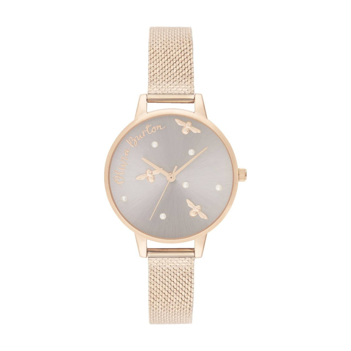 Køb OLIVIA BURTON - PEARLY QUEEN PEARL DETAIL ROSE GOLD - MODEL: OB16PQ04 hos Guldsmed Smeds