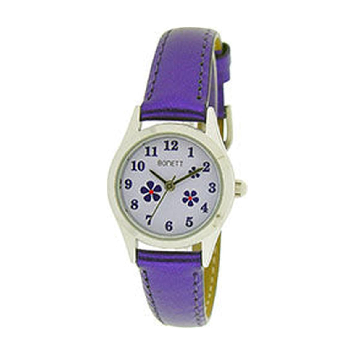 Køb Brix-1465ml pigeur analog mørk lilla rem - modelnr. Bonett 1465ml hos Guldsmed Smeds